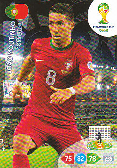 Joao Moutinho Portugal Panini 2014 World Cup #274